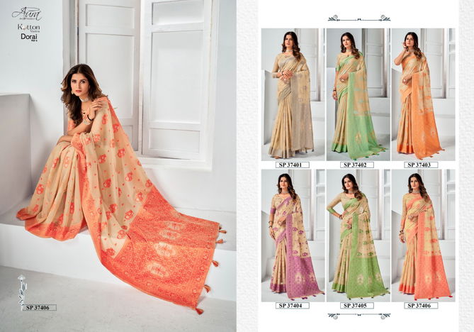 Dorai Vol 4 By Aura Daily Wear Saree Catalog
